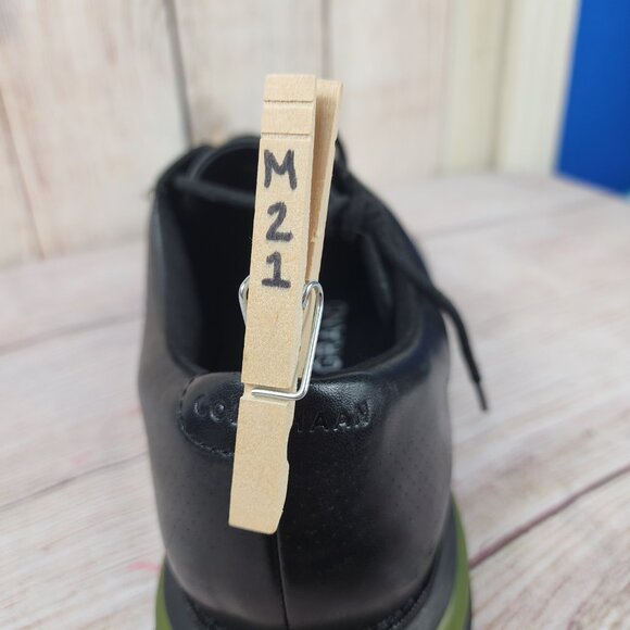 Cole Haan ØriginalGrand Energy Twin Oxford Men Size 13 Black Leather Dress Shoes - Picture 9 of 9